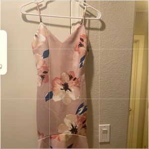 High low floral dress